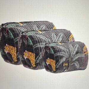 Handmade tote and travel bag set